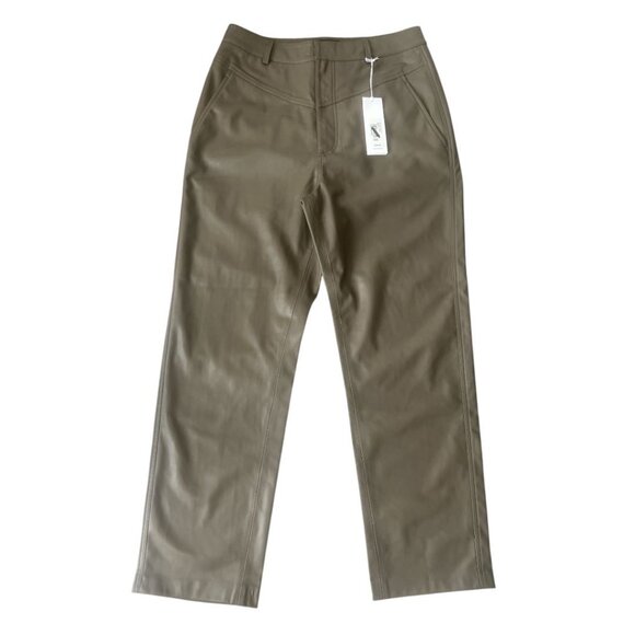 NWT AG Cleo Portobello Road Vegan Leather Cropped Pants Size 29 Reg. $328 - Picture 5 of 12